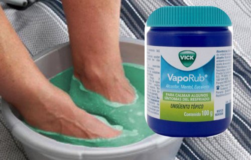 como utilizar vick vaporub para los pies