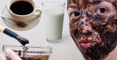 cómo preparar la mascarilla de café con leche